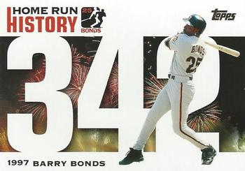 2005 Topps Updates & Highlights - Barry Bonds Home Run History #BB 342 Barry Bonds Front