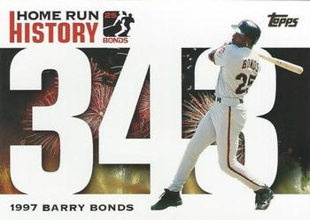 2005 Topps Updates & Highlights - Barry Bonds Home Run History #BB 343 Barry Bonds Front