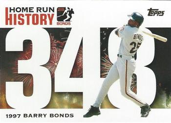 2005 Topps Updates & Highlights - Barry Bonds Home Run History #BB 348 Barry Bonds Front