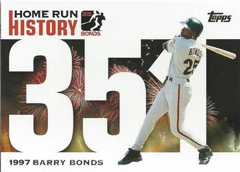 2005 Topps Updates & Highlights - Barry Bonds Home Run History #BB 351 Barry Bonds Front