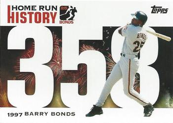 2005 Topps Updates & Highlights - Barry Bonds Home Run History #BB 358 Barry Bonds Front