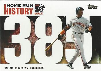 2005 Topps Updates & Highlights - Barry Bonds Home Run History #BB 385 Barry Bonds Front