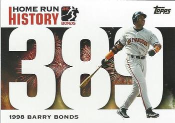2005 Topps Updates & Highlights - Barry Bonds Home Run History #BB 389 Barry Bonds Front
