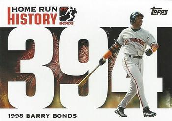 2005 Topps Updates & Highlights - Barry Bonds Home Run History #BB 394 Barry Bonds Front