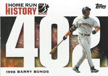 2005 Topps Updates & Highlights - Barry Bonds Home Run History #BB 402 Barry Bonds Front