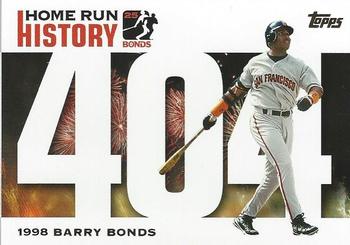 2005 Topps Updates & Highlights - Barry Bonds Home Run History #BB 404 Barry Bonds Front