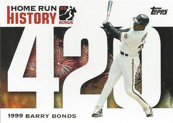 2005 Topps Updates & Highlights - Barry Bonds Home Run History #BB 420 Barry Bonds Front
