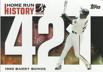 2005 Topps Updates & Highlights - Barry Bonds Home Run History #BB 421 Barry Bonds Front