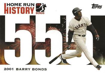 2005 Topps Updates & Highlights - Barry Bonds Home Run History #BB 555 Barry Bonds Front