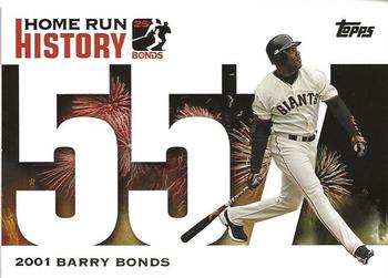 2005 Topps Updates & Highlights - Barry Bonds Home Run History #BB 557 Barry Bonds Front