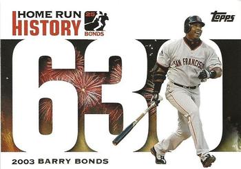 2005 Topps Updates & Highlights - Barry Bonds Home Run History #BB 630 Barry Bonds Front
