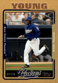 2005 Topps Updates & Highlights - Gold #UH6 Eric Young Front