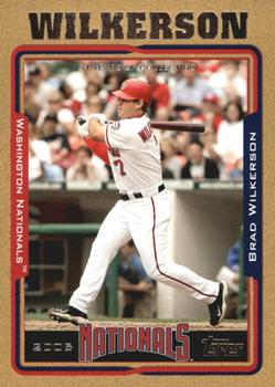 2005 Topps Updates & Highlights - Gold #UH13 Brad Wilkerson Front