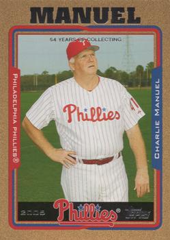 2005 Topps Updates & Highlights - Gold #UH87 Charlie Manuel Front