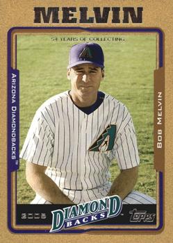 2005 Topps Updates & Highlights - Gold #UH89 Bob Melvin Front