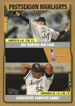 2005 Topps Updates & Highlights - Gold #UH125 Freddy Garcia / Jose Contreras  Front