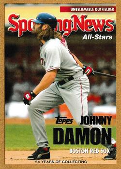 2005 Topps Updates & Highlights - Gold #UH151 Johnny Damon Front