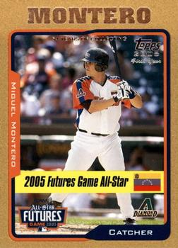 2005 Topps Updates & Highlights - Gold #UH208 Miguel Montero Front
