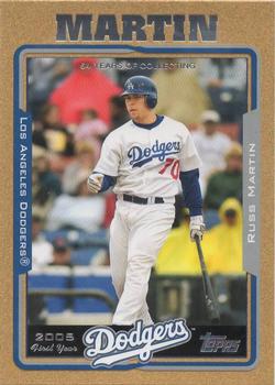 2005 Topps Updates & Highlights - Gold #UH234 Russell Martin Front