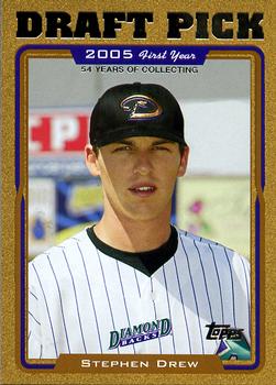 2005 Topps Updates & Highlights - Gold #UH311 Stephen Drew Front