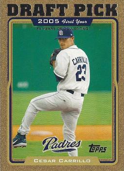 2005 Topps Updates & Highlights - Gold #UH316 Cesar Carrillo Front