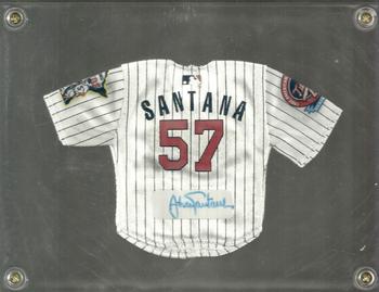 2005 UD Mini Jersey Collection - Signature Jerseys #NNO Johan Santana Back