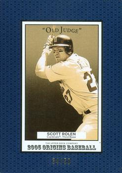 2005 UD Origins - Old Judge Blue #57 Scott Rolen Front