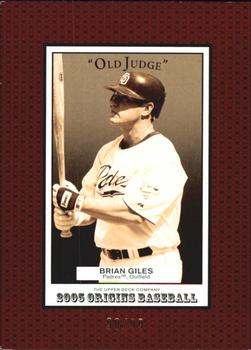 2005 UD Origins - Old Judge Red #13 Brian Giles Front