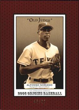 2005 UD Origins - Old Judge Red #36 Alfonso Soriano Front