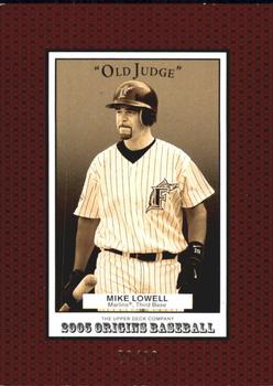 2005 UD Origins - Old Judge Red #48 Mike Lowell Front