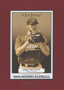 2005 UD Origins - Old Judge Red #75 Andy Pettitte Front