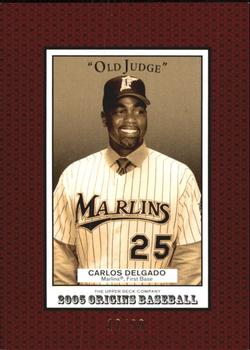 2005 UD Origins - Old Judge Red #85 Carlos Delgado Front