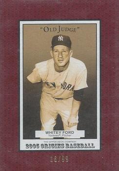 2005 UD Origins - Old Judge Red #144 Whitey Ford Front