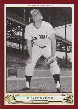 2005 UD Origins - Red #125 Mickey Mantle Front