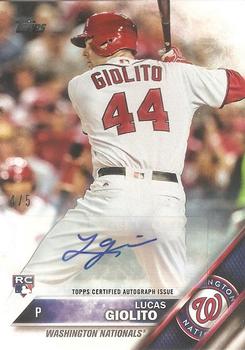 2016 Topps Update - Rookie Variation Autographs #US229 Lucas Giolito Front