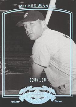 2005 UD Past Time Pennants - Silver #56 Mickey Mantle Front