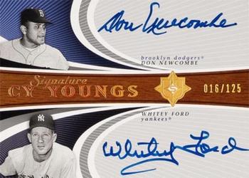 2005 UD Ultimate Signature Edition - Cy Young Dual Autograph #CY-NF Don Newcombe / Whitey Ford Front