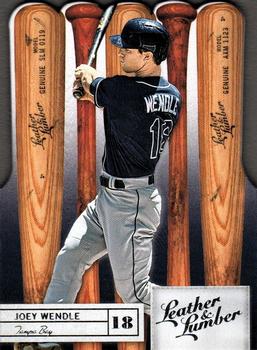 2019 Panini Leather & Lumber - Die Cut #76 Joey Wendle Front