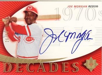 2005 UD Ultimate Signature Edition - Decades #SD-MO Joe Morgan Front