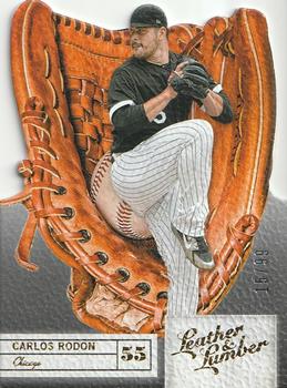 2019 Panini Leather & Lumber - Die Cut Gold #17 Carlos Rodon Front