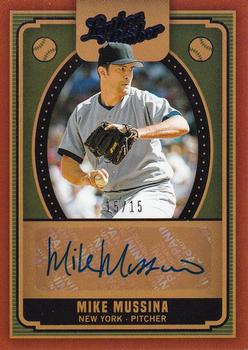2019 Panini Leather & Lumber - Autographs Blue #AU-MM Mike Mussina Front