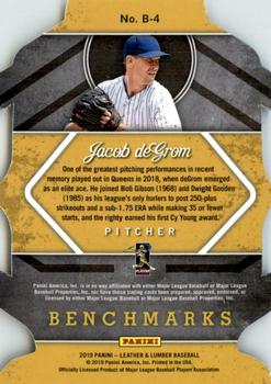 2019 Panini Leather & Lumber - Benchmarks #B-4 Jacob deGrom Back