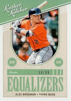 2019 Panini Leather & Lumber - Equalizers Gold #EQ-14 Alex Bregman Front