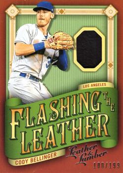 2019 Panini Leather & Lumber - Flashing the Leather #FTL-CB Cody Bellinger Front