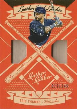 2019 Panini Leather & Lumber - Leather and Lumber Dual Bat #LLD-ET Eric Thames Front