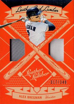 2019 Panini Leather & Lumber - Leather and Lumber Dual Jersey #LLD-BR Alex Bregman Front