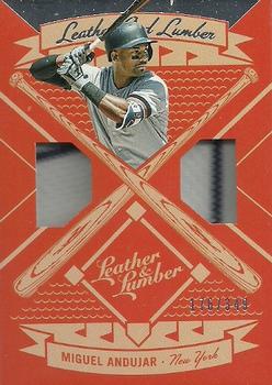 2019 Panini Leather & Lumber - Leather and Lumber Dual Jersey #LLD-MA Miguel Andujar Front