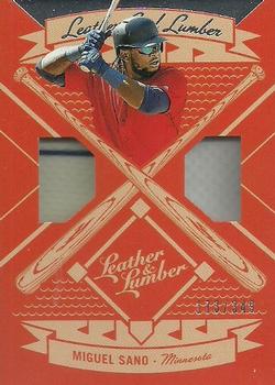 2019 Panini Leather & Lumber - Leather and Lumber Dual Jersey #LLD-MS Miguel Sano Front