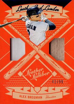 2019 Panini Leather & Lumber - Leather and Lumber Dual Jersey-Bat #LLD-BR Alex Bregman Front