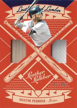 2019 Panini Leather & Lumber - Leather and Lumber Dual Jersey-Bat #LLD-DP Dustin Pedroia Front